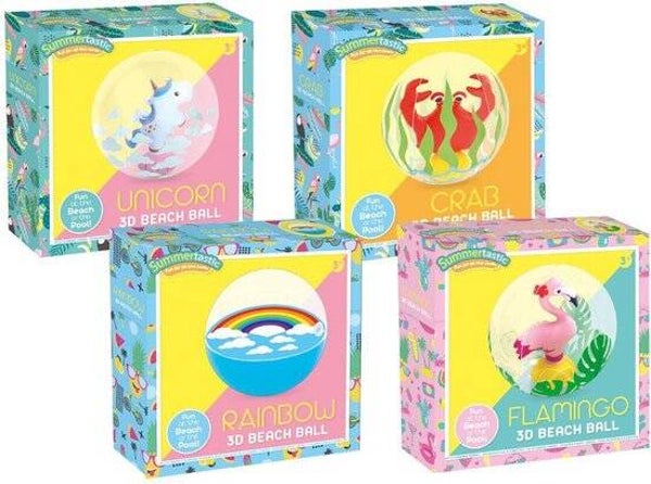 Summertastic Strandbal Regenboog 3d 30 Cm Vinyl