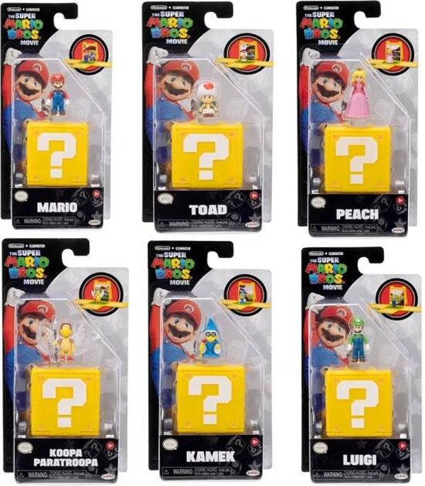 SUPER MARIO MOVIE MINI WORLD 3 CM FIGUUR IN VRAGENBLOK