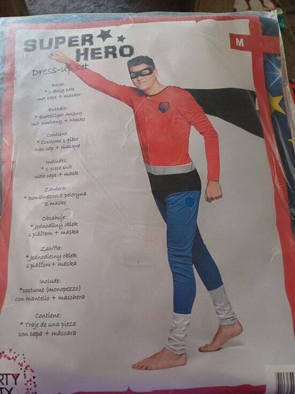 verkleedpak superheld maat M