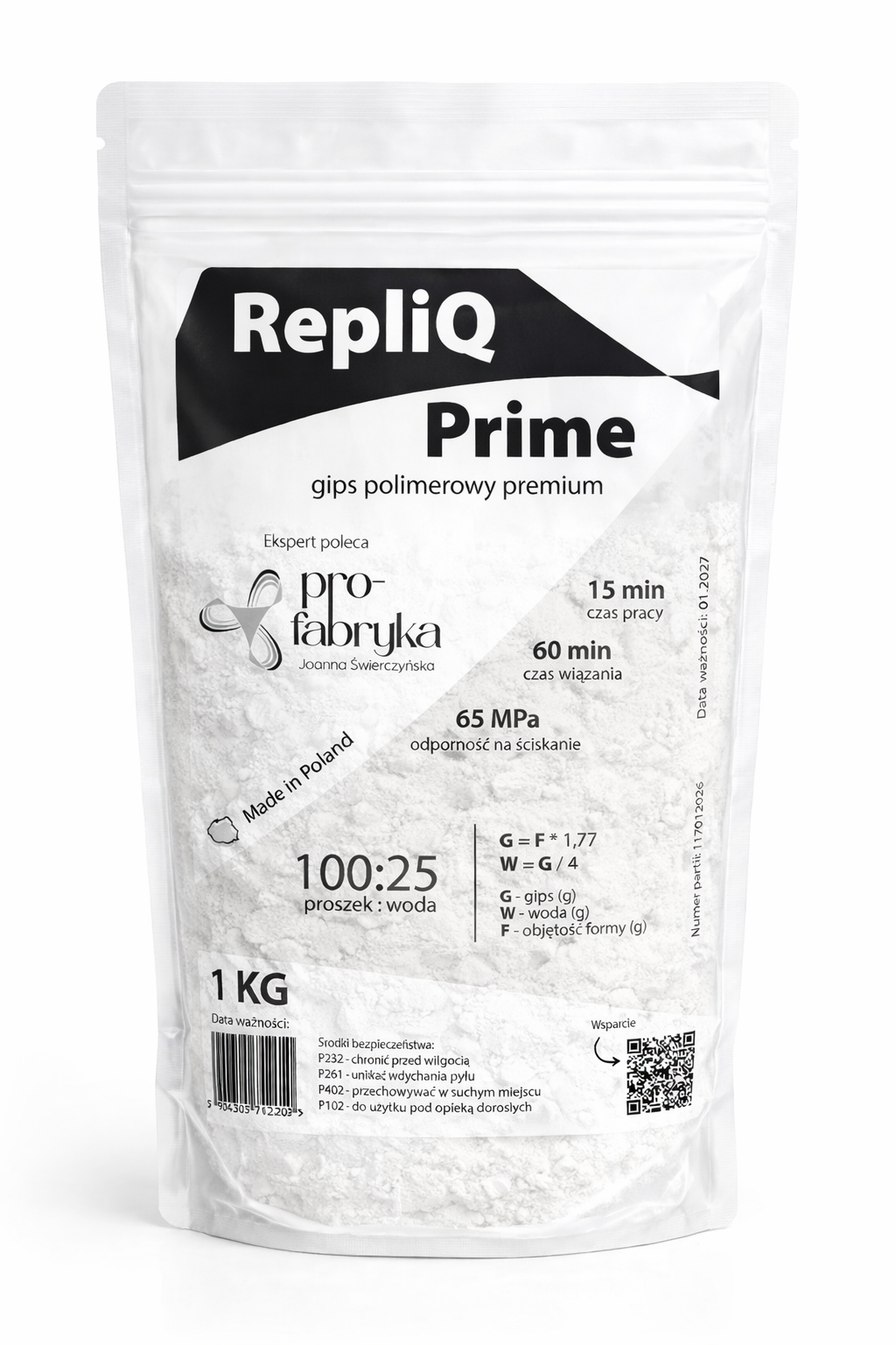 RepliQ Prime - gips polimerowy premium 1kg