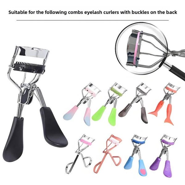 Outil De Maquillage De Beauté Portable, Coussin De Remplacement Pour Recourbe-cils, Peigne Livré Avec Un Tampon En Plastique Pour Essuyer Les Cils Pour Le Soin Du Maquillage Des Yeux