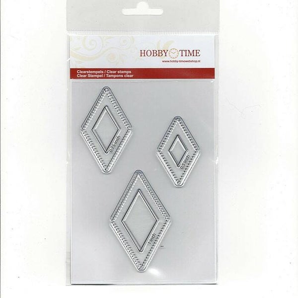 Stempel ruiten in 3 maten. CRE0084