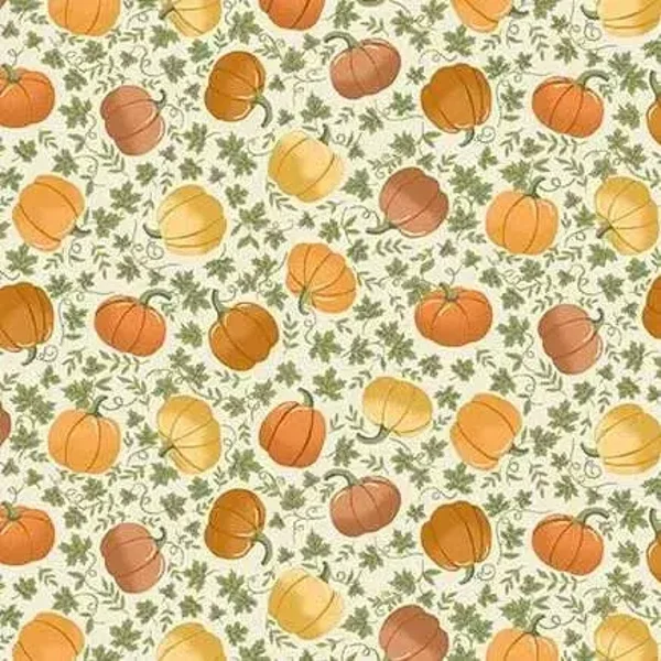 Q881 - stof - Pumpkin Spice Cream - Hello Autumn- Makower