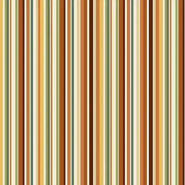 Q65 - stof -Cinnamon Stripe Multi  - Hello Autumn- Makower