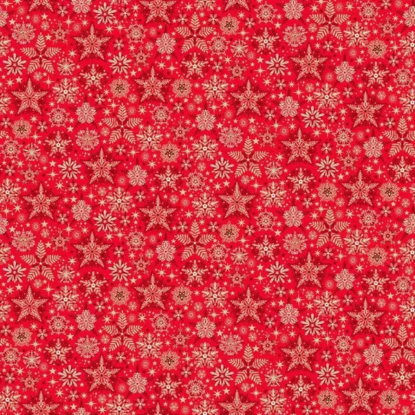 C19 - stof Frosty red -Good Tidings by Makower