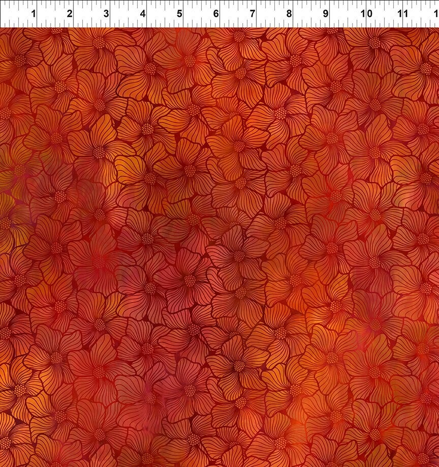 Q1059 - stof orange bloom - Dear Clara  by Jason Yenter - In the beginning