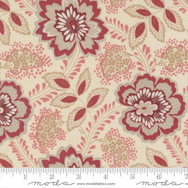 Q1195 - stof  orleans floral pearl- Chateau De Chantilly- French General by Moda