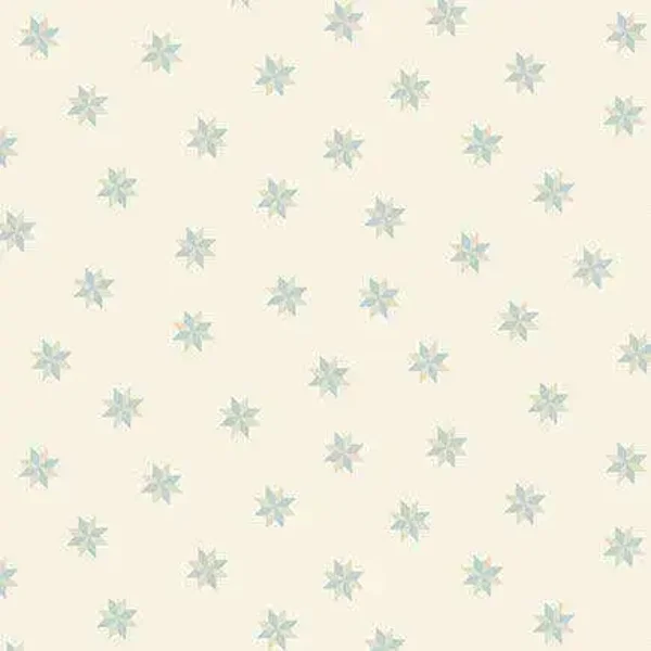 Q445 - stof  cream little star-  Sewing Bird by Edyta Sitar