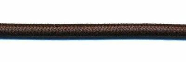 koord elastiek rond 3 mm donkerbruin