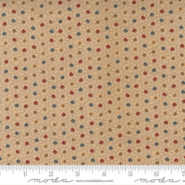 Q281 - stof Rose Leaf Cream  - Jo Morton by Moda