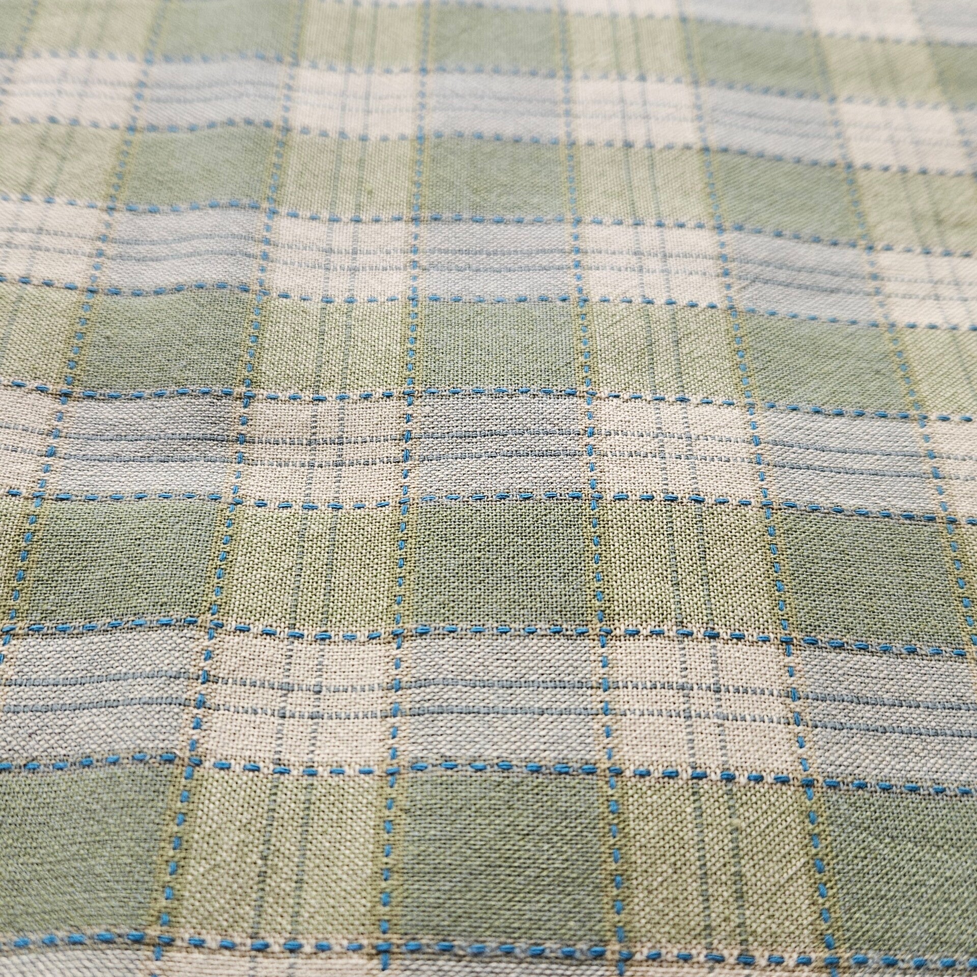 coupon G7 - stof groen ruit - Daiwabo