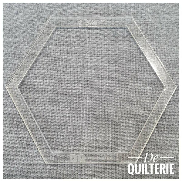 Template hexagon 1 3/4 inch - DQ Templates