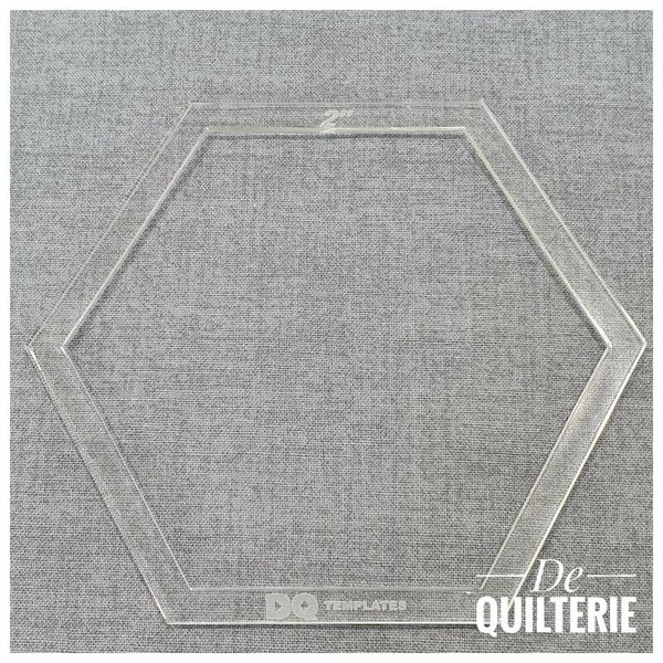 Template hexagon 2 inch - DQ Templates