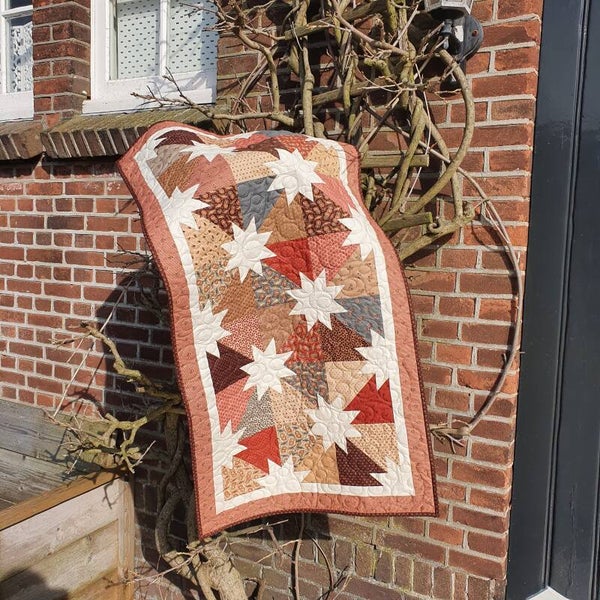 Pakket loper inclusief stoffen en templates.