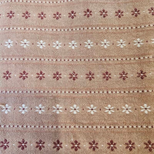 G13 - stof bloemen licht bruin - Daiwabo