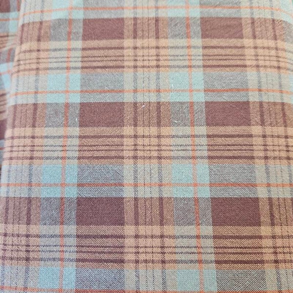 G17 - stof - ruit bruin groen tinten - Daiwabo