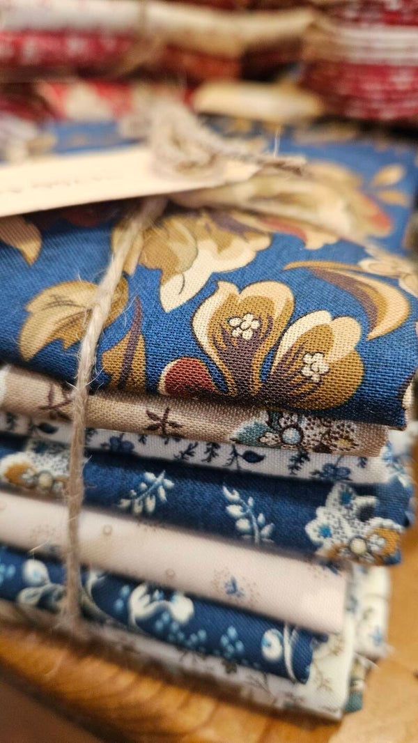 quiltproject 2027 - pakket -  blauw/bruin