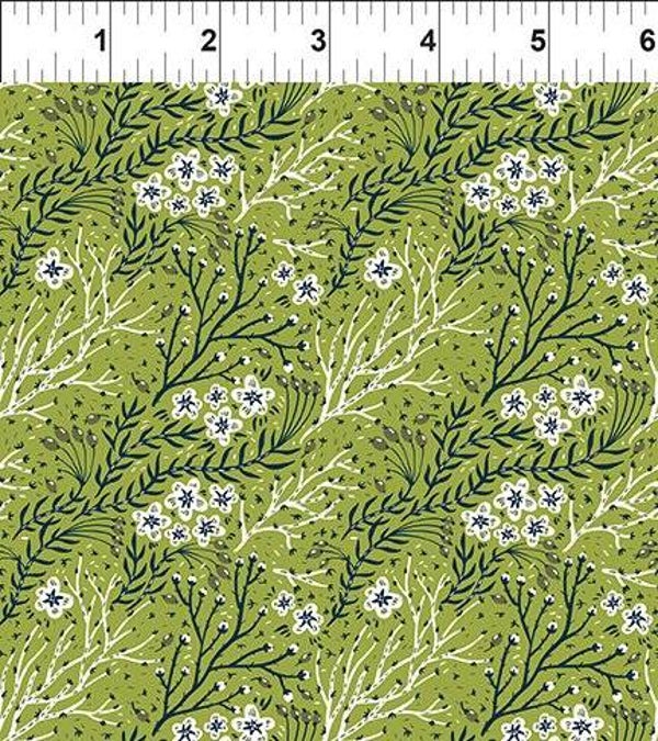 Q649 - stof Whimsy green- Jason Yenter