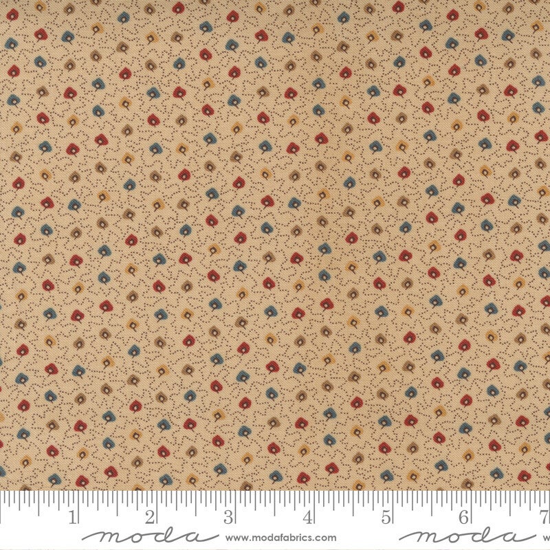 Q281 - stof Rose Leaf Cream  - Jo Morton by Moda