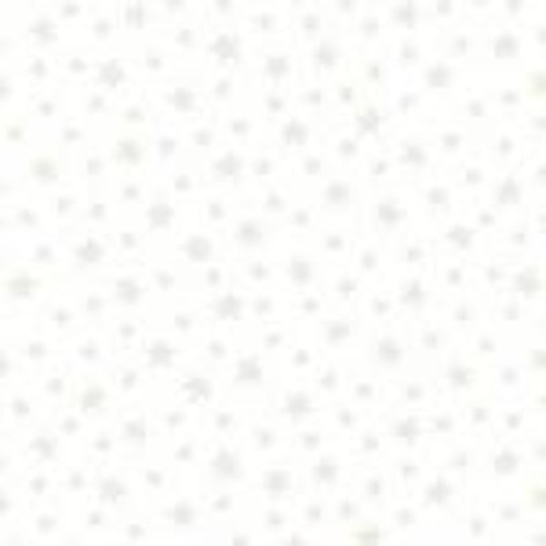 Q89 stof wit op wit ster 306/W1 by Makower