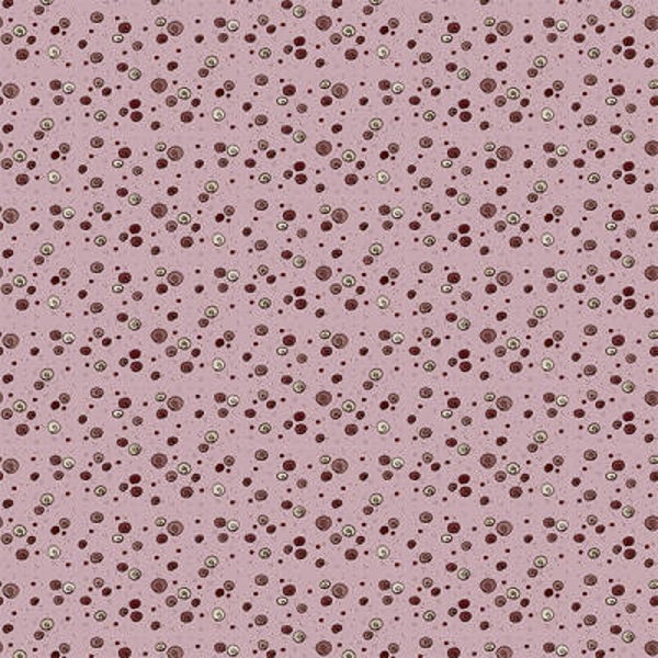 Q576 - stof roze met multi cirkels  - QuiltMyDesign