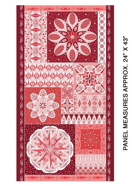 Panel Celestial Lights red.