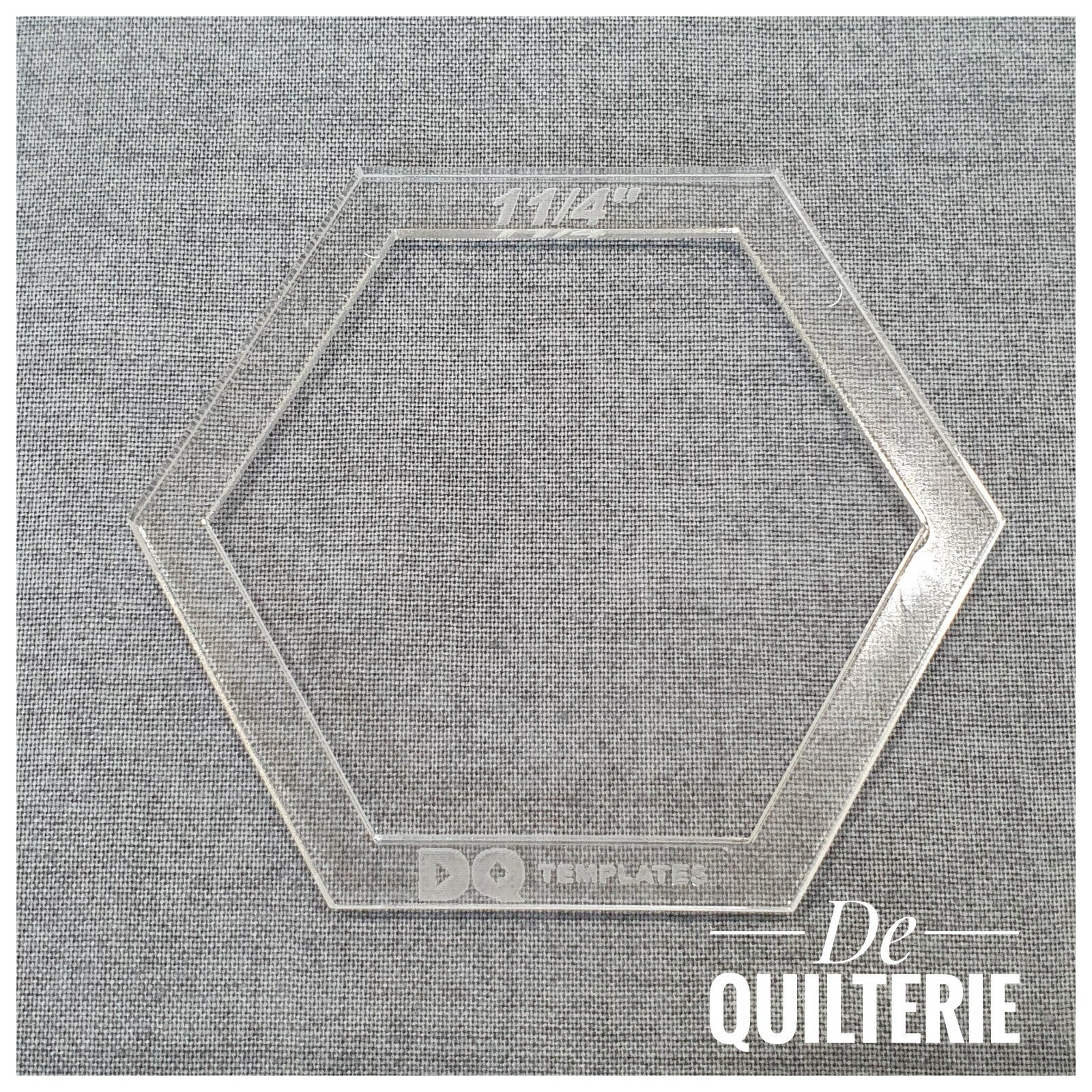 Template hexagon 1 1/4 inch - DQ Templates