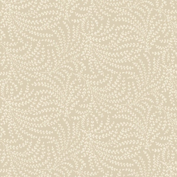 Scrolling vine beige - stof dubbelbreed 275 cm