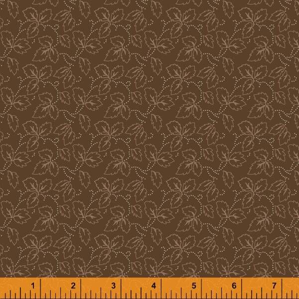Q990 - stof brown leaves - Lexington by Windham