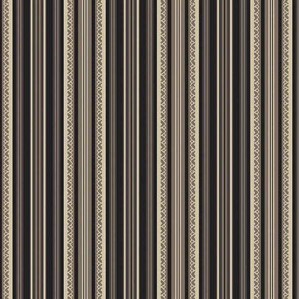 Q28- stof  licorice Arbor Stripe - Benartex