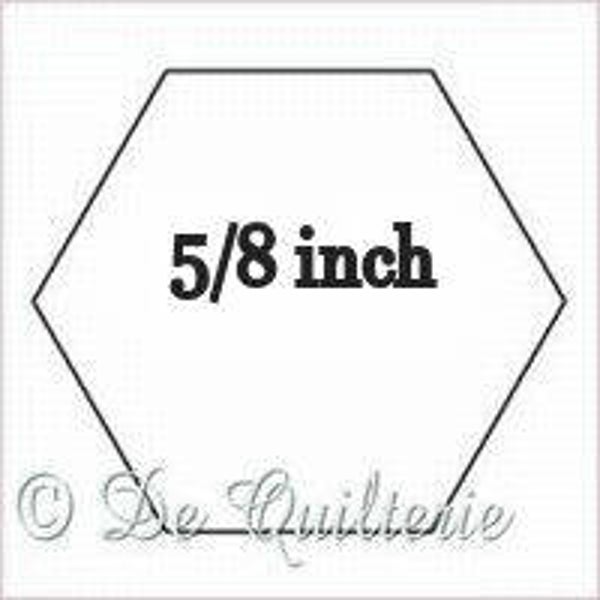 Kartonnen hexagon 5/8 inch