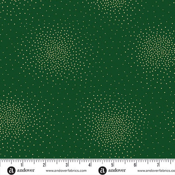 C44 - stof spritz pine - Spritz metallic by Makower
