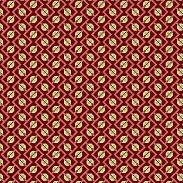 Q1023 - stof  Ruby Medallion   - Primrose - Edyta Sitar