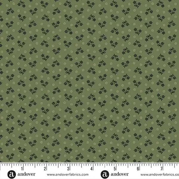 Q521 - stof gathering olive - Thrunk Treasures by Jo Morton