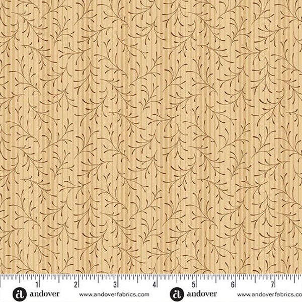 Q249 - stof linen sprigs -  Toasted by Jo Morton
