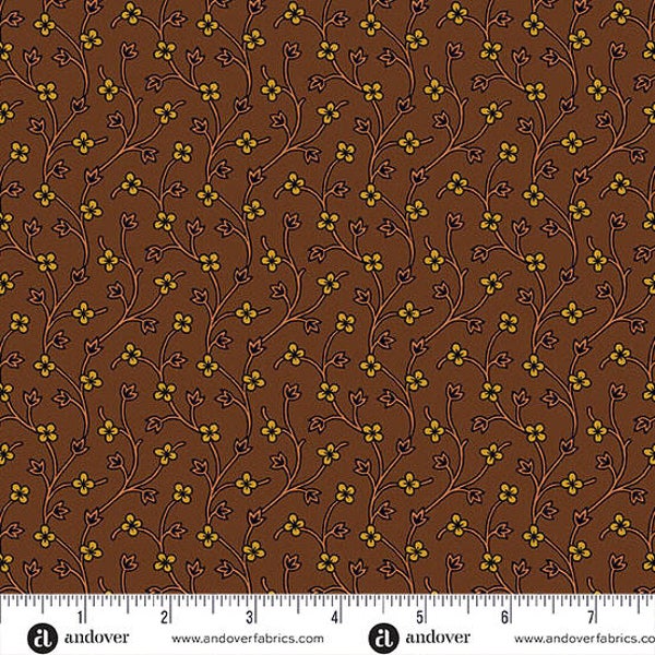 Q591 - stof Chocolate Dogwood -  Spice Market by Jo Morton