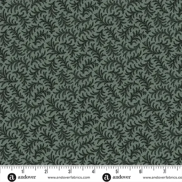 Q619 - stof boughs sea foam - Thrunk Treasures by Jo Morton