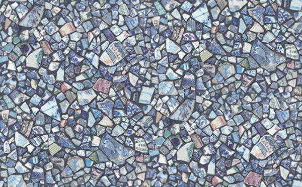 Q864 - stof dark bleu - Janet Clare- by Moda