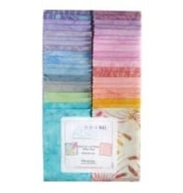 Adrift triple-dyed Batiks van 2 1/2 x 42 inch - Benartex