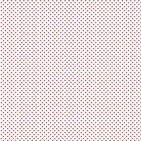 Q863 - stof stip rood op wit