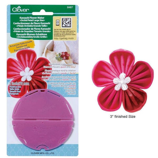 Kanzashi flower maker orchid petals large 75 mm