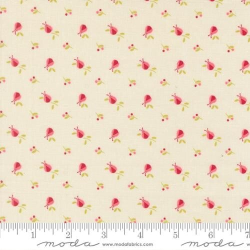 Q366 - stof  Porcelain ladybugs- Lyda Rose- Bunny Hill Designs by Moda