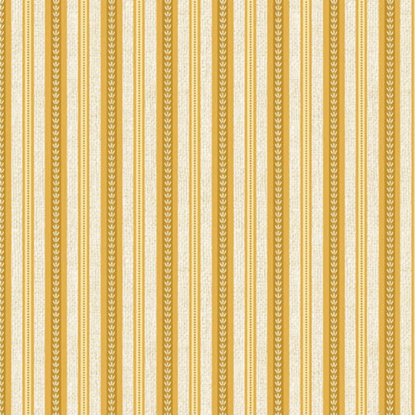 Q273 - stof yellow Arbor Stripe - Benartex