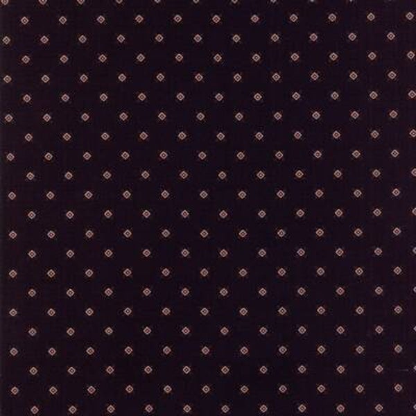 Q247 - stof zwart met rood motief - Primitieve Gatherings by Moda