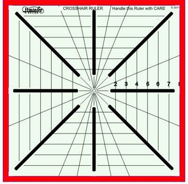 Crosshair ruler 8 point van Westalee