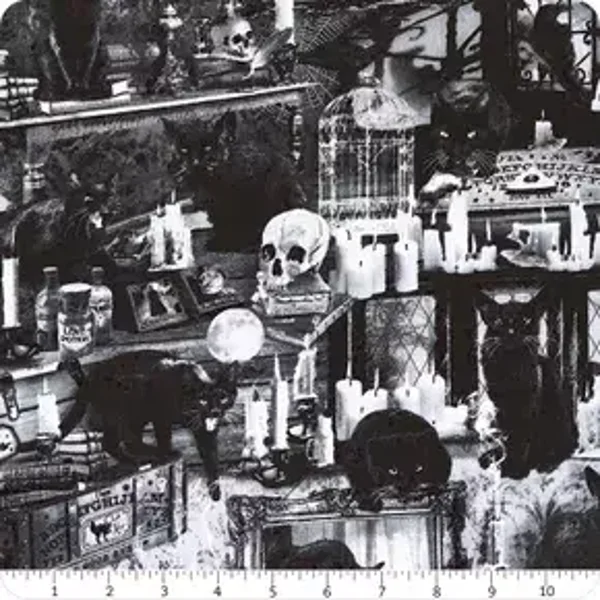 A11- stof Wicked - zwart/grijs