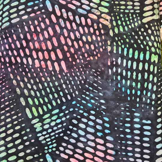 B106 - batikstof - Dashes onyx multi - Benartex