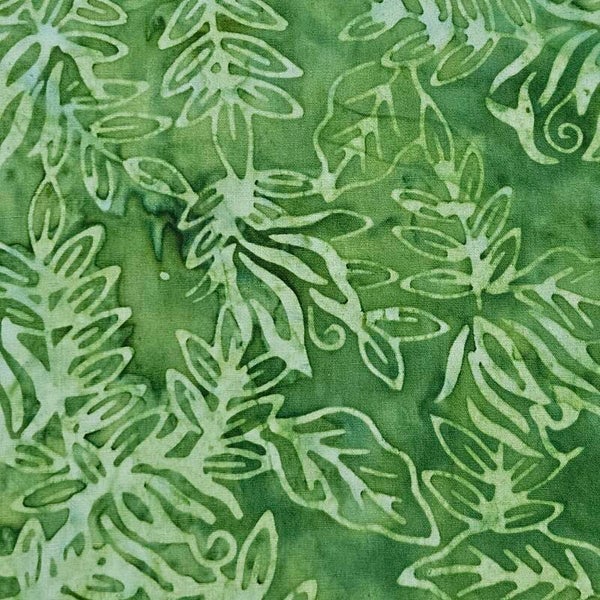 B122- batikstof -margarita green Benartex