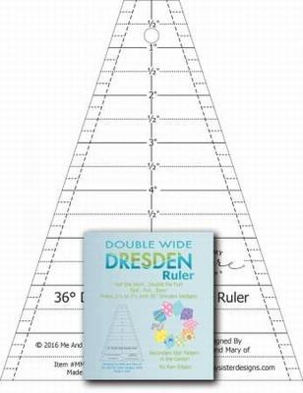 Double wide dresden ruler