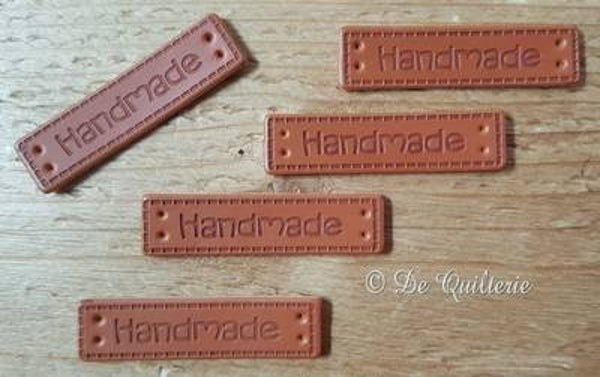 Label handmade leder
